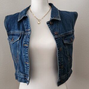 Top Shop Denim vest NWT Size 10